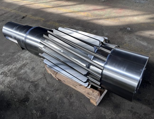 Heavy-Duty Gear Shaft for Port Container Cranes & Conveyors